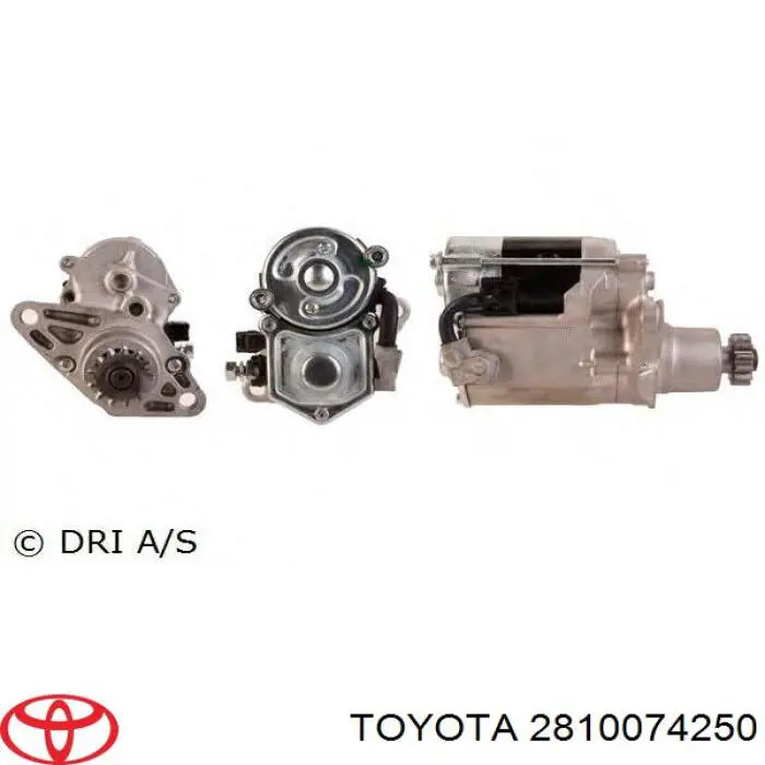 Стартер Toyota 2810074250 ціна, від 102.73 USD