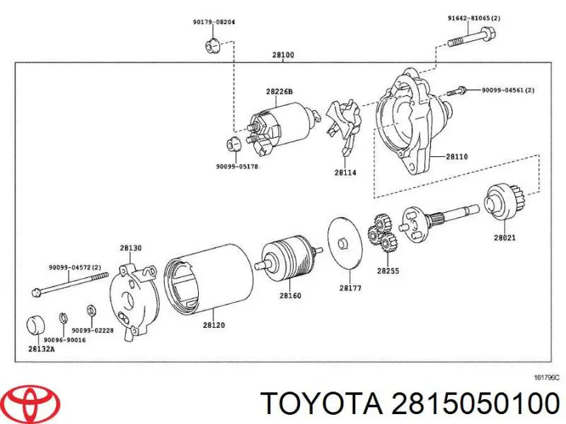 Купити 2815050100 Toyota Втягуюче реле стартера
