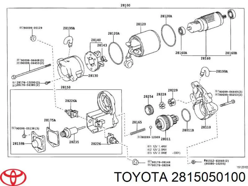 Реле втягує стартера на Toyota Land Cruiser (J10)