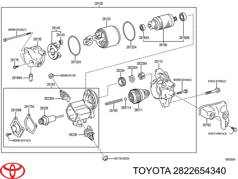 Бендикс Toyota 2822654340 ціна, від 4.99 USD
