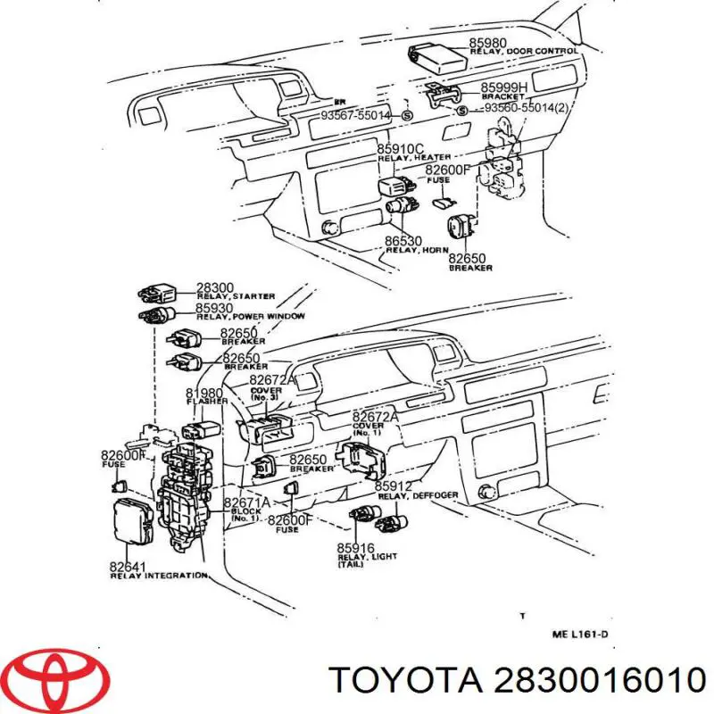  2830016010 Toyota