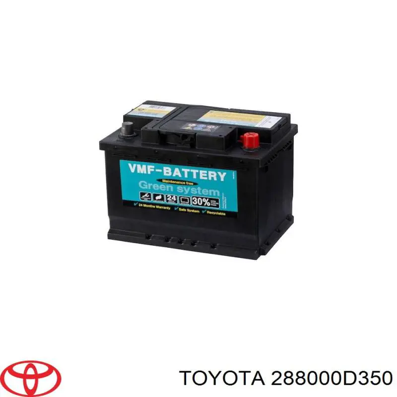 Купити Акумулятор Toyota 60 А/г (288000D350)