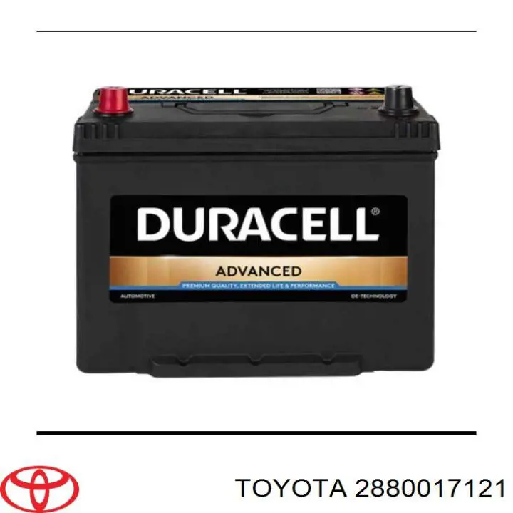 2880017121 Toyota акумуляторна батарея, акб