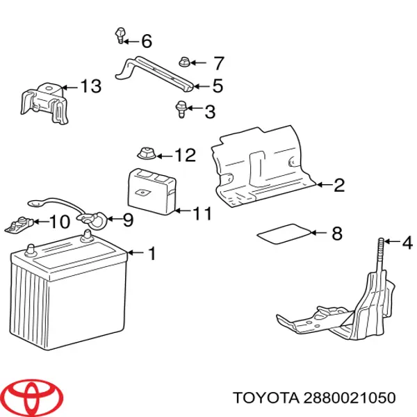 2880021050 Toyota Авто акумулятор