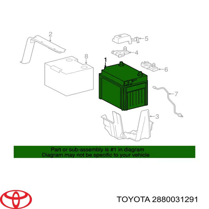 Купити Акумулятор Toyota 60 А/г (2880031291)
