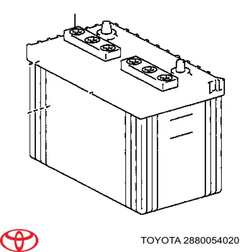 Батарея акумуляторна Toyota 2880054020 ціна, від 122.59 USD