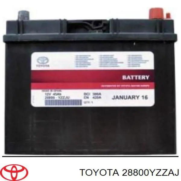 28800YZZAJ Toyota Авто акумулятор