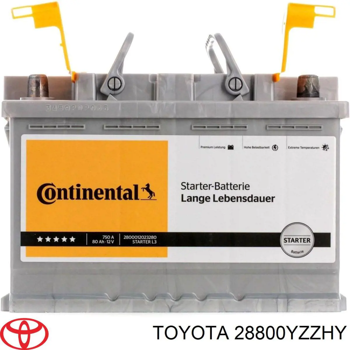 Акумуляторна батарея, АКБ Toyota 2880066021