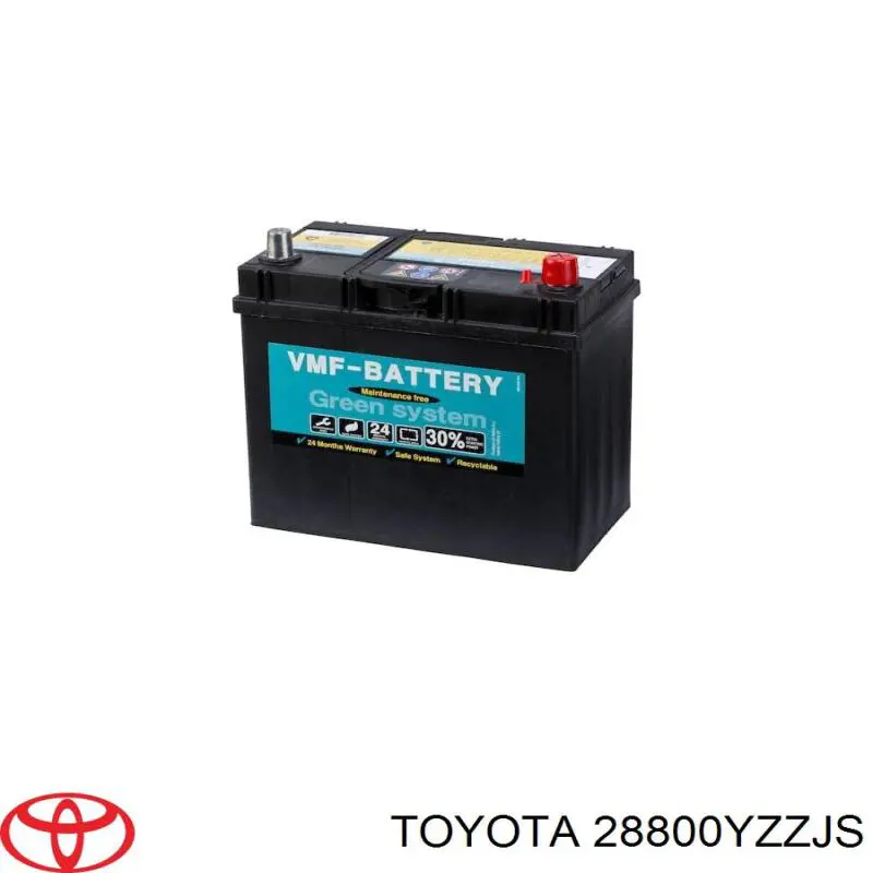 28800YZZJS Toyota акумуляторна батарея, акб