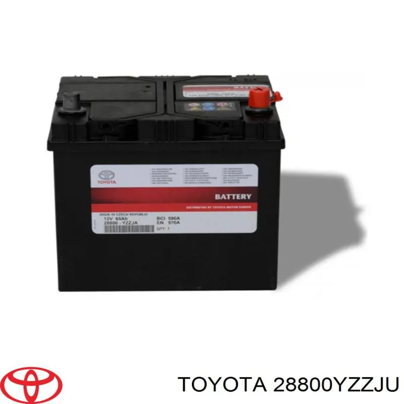 28800YZZJU Toyota акумуляторна батарея, акб