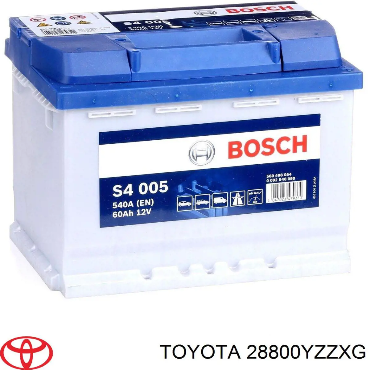 Купити Купити Акумулятор Toyota Ємність 60А/г Напруга 12В 28800YZZXG