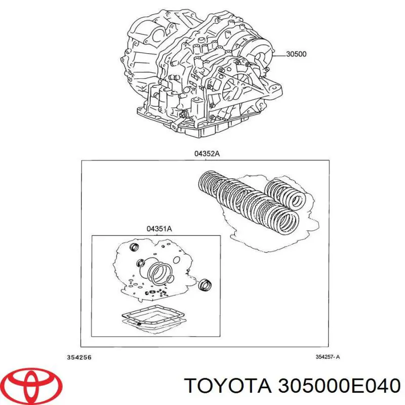 АКПП в зборі (автоматична коробка передач) 305000E041 Toyota