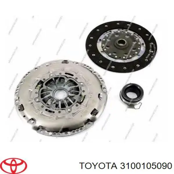 3100105090 Toyota комплект зчеплення (3 частини)