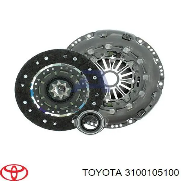 3100105100 Toyota комплект зчеплення (3 частини)