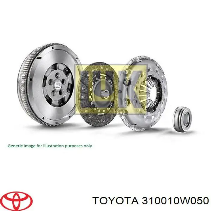 Комплект зчеплення (3 частини) 310010W050 Toyota