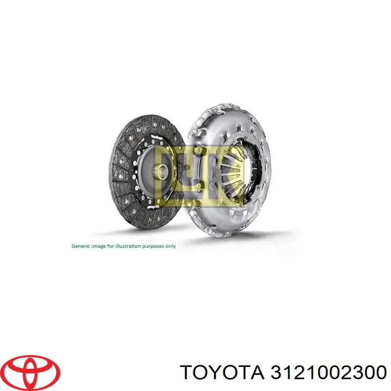 3121002300 Toyota комплект зчеплення (3 частини)