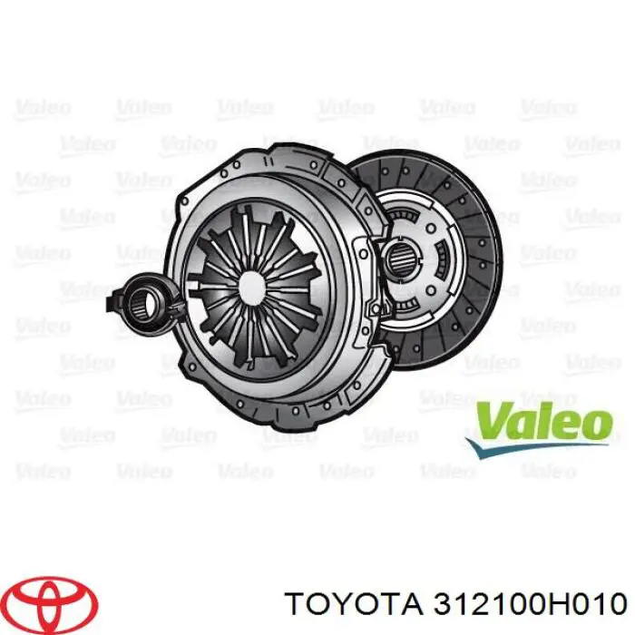 Пелюстковий кошик зчеплення Toyota 312100H010 ціна, від 42.33 USD