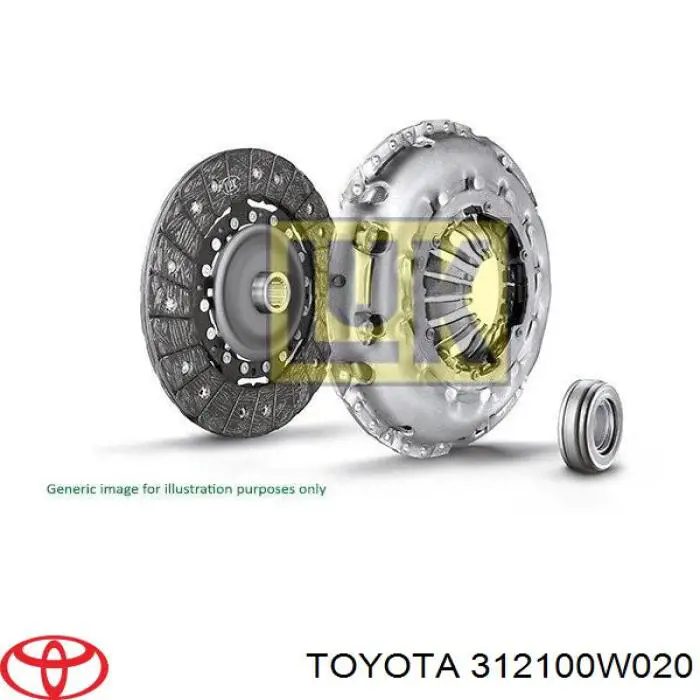 Корзина зчеплення 312100W020 Toyota