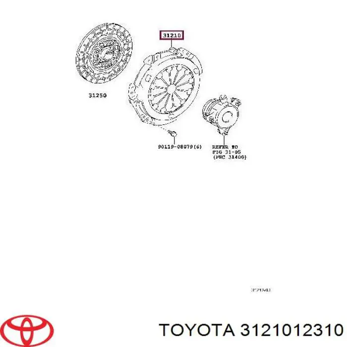 Купити 3121012310 Toyota Корзина зчеплення