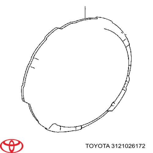 3121026172 Toyota Натискний диск зчеплення