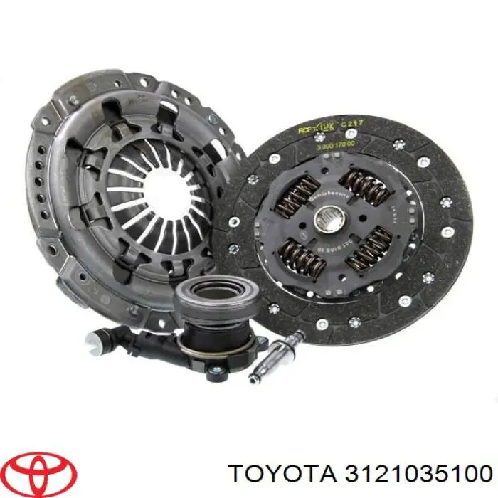 Пелюстковий кошик зчеплення Toyota 3121035100 ціна, від 46.66 USD