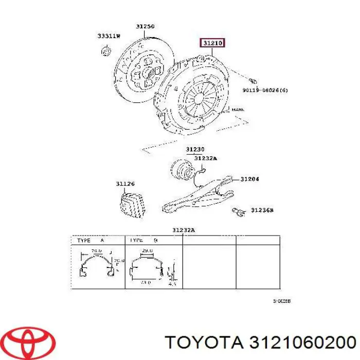 Купити 3121060200 Toyota Корзина зчеплення