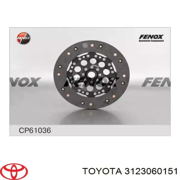 3123060151 Toyota Підшипник ковзання зчеплення