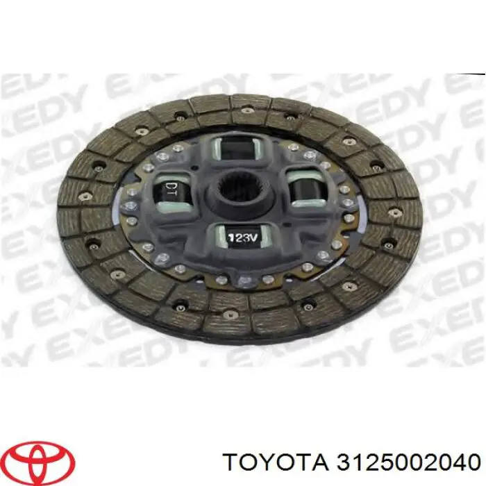 Диск зчеплення 3125002040 Toyota