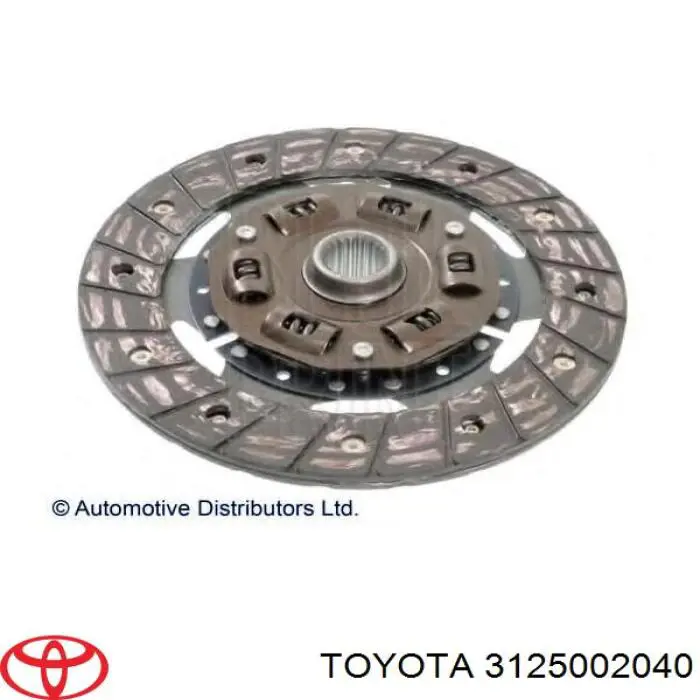 Диск зчеплення ведений Toyota 3125012391