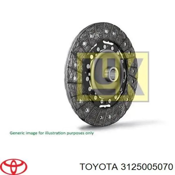 3125005070 Toyota диск зчеплення