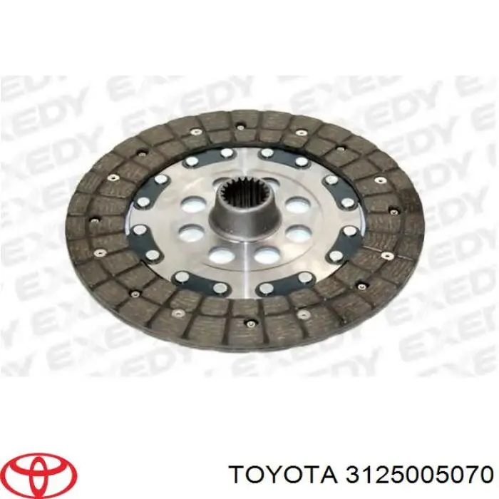 Зчеплення Toyota 3125005070 ціна, від 49.60 USD