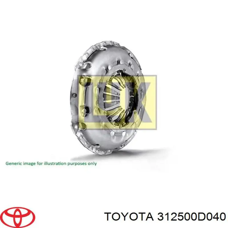 Зчеплення Toyota 312500D040 ціна, від 34.08 USD