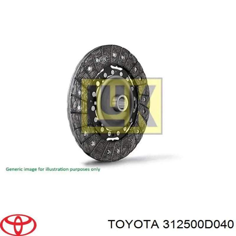 312500D040 Toyota диск зчеплення