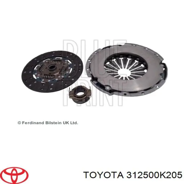 Диск зчеплення 312500K205 Toyota