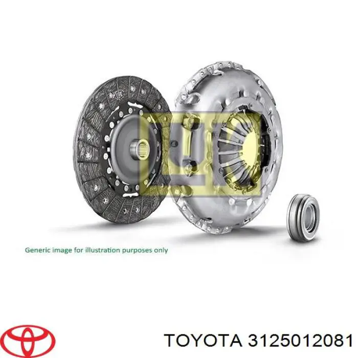 Диск зчеплення 3125012081 Toyota