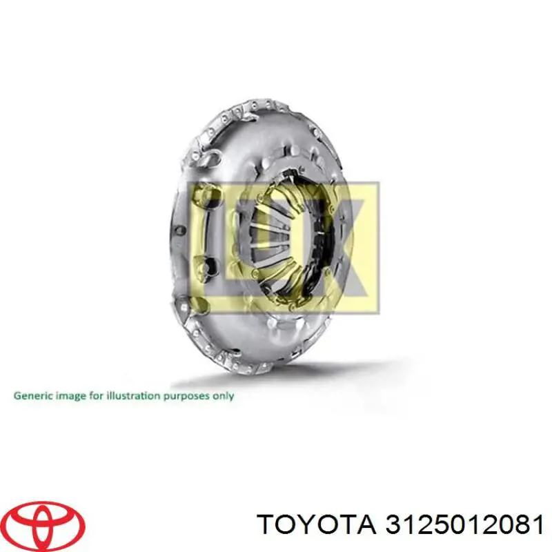 Зчеплення Toyota 3125012081 ціна, від 30.68 USD