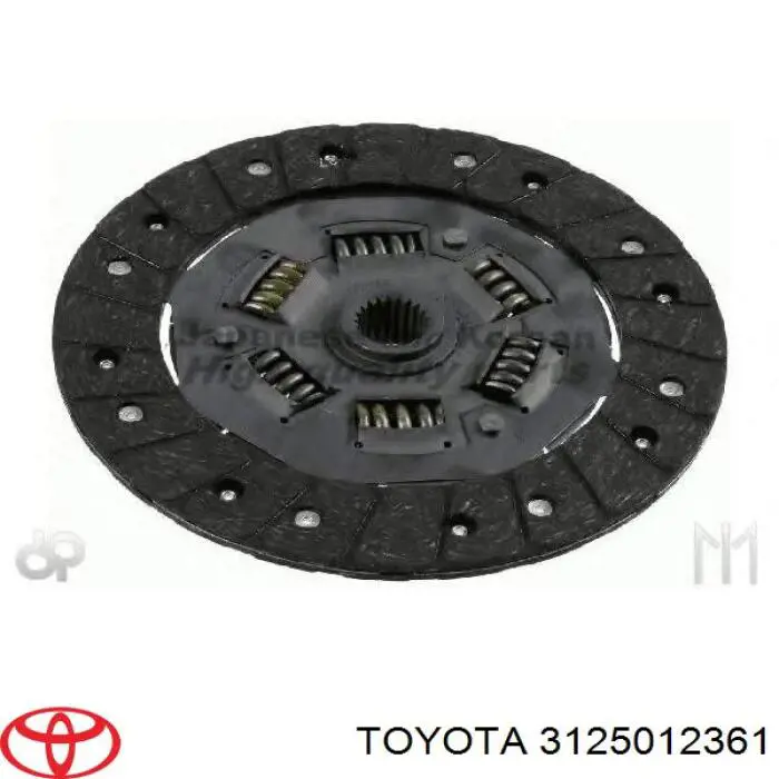 Диск зчеплення 3125012361 Toyota