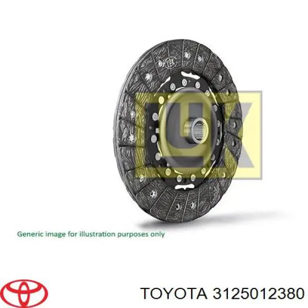 3125012380 Toyota диск зчеплення