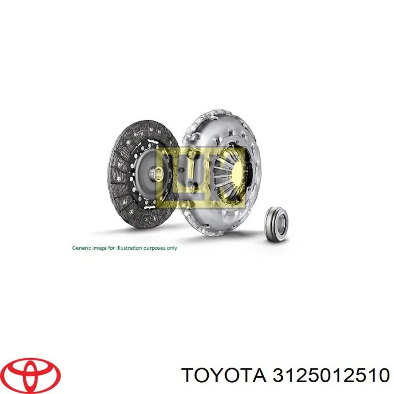 Зчеплення Toyota 3125012510 ціна, від 60.71 USD