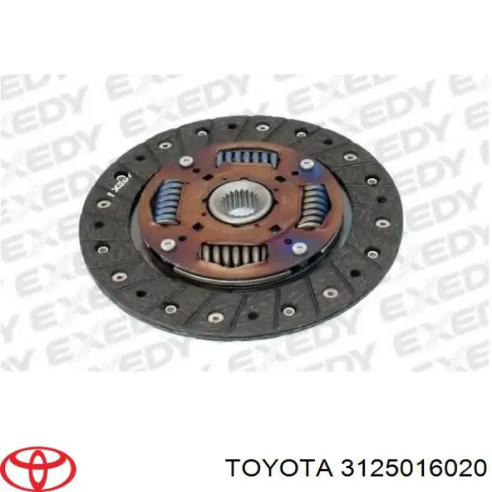 3125016020 Toyota диск зчеплення