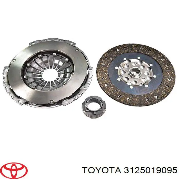 Комплект зчеплення (3 частини) Toyota 3125019095 ціна, від 248.05 USD