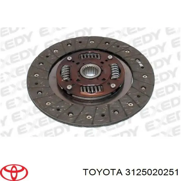 Диск зчеплення 3125020252 Toyota