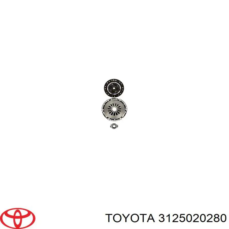 Зчеплення Toyota 3125020280 ціна, від 27.40 USD
