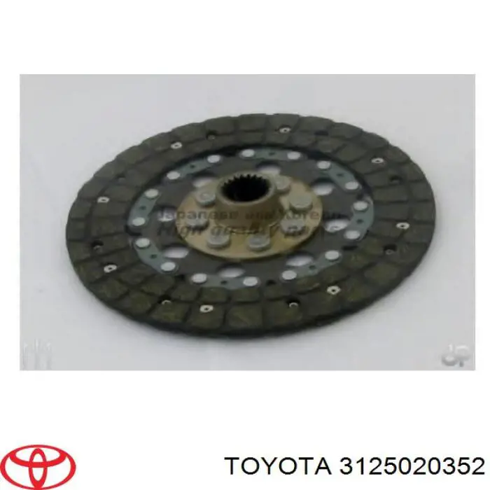 Зчеплення Toyota 3125020352 ціна, від 45.69 USD