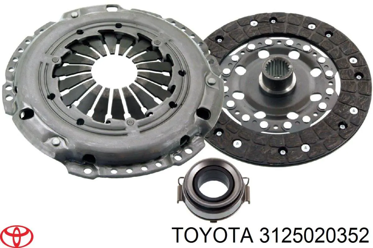 3125020352 Toyota диск зчеплення