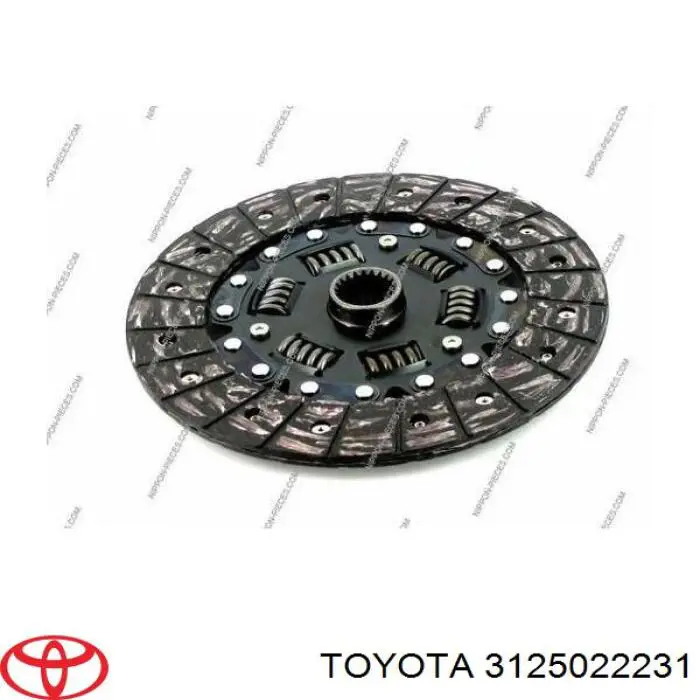3125022231 Toyota диск зчеплення