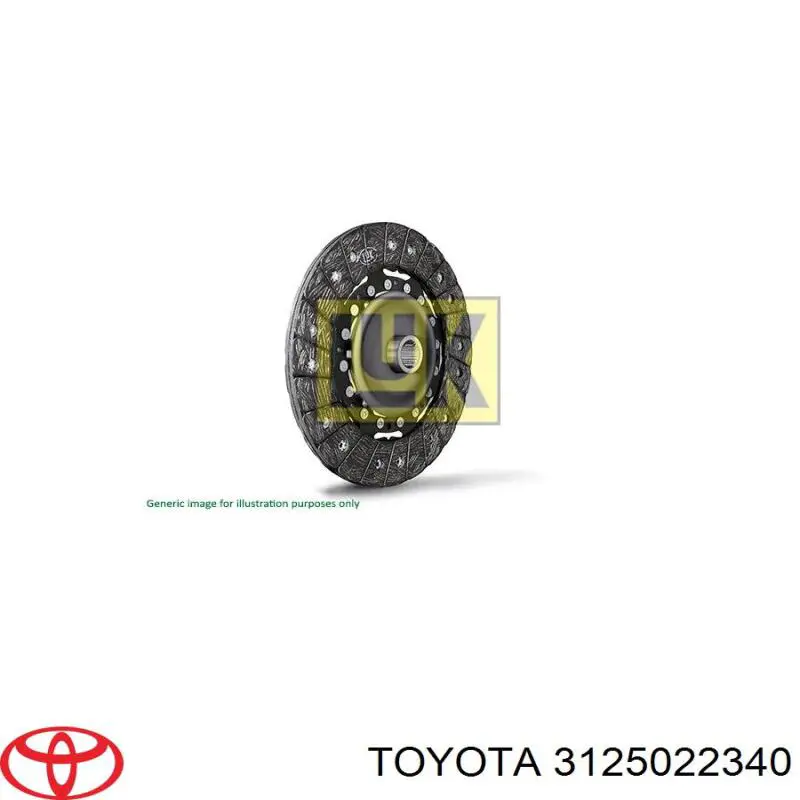 3125022340 Toyota диск зчеплення