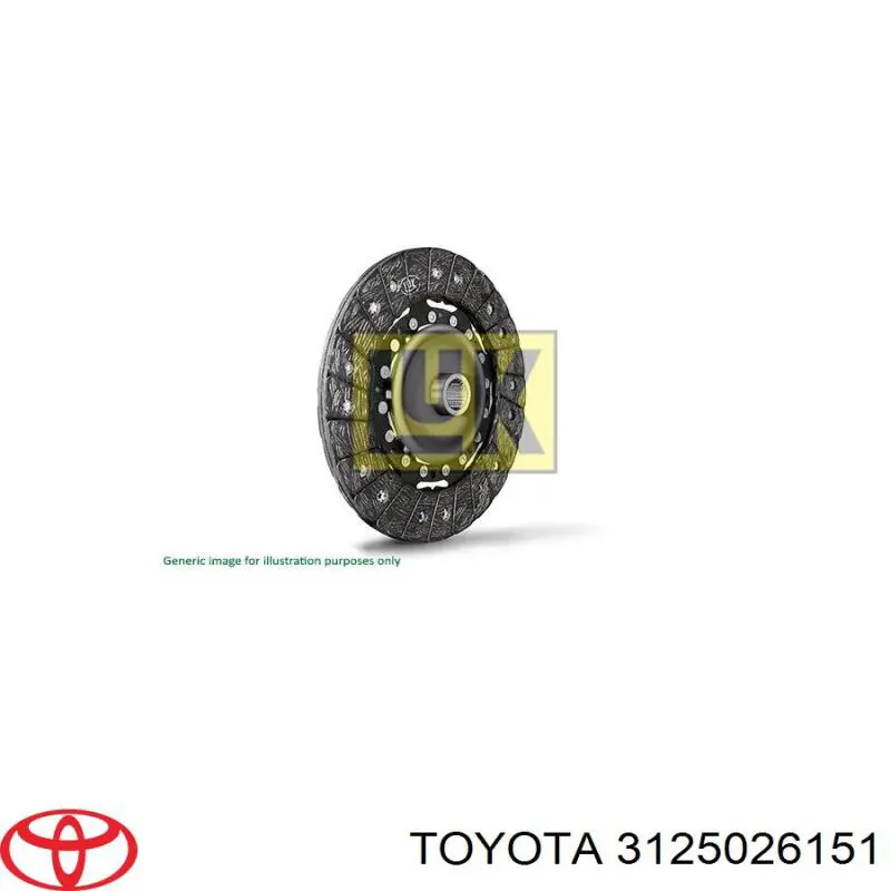 3125026151 Toyota диск зчеплення