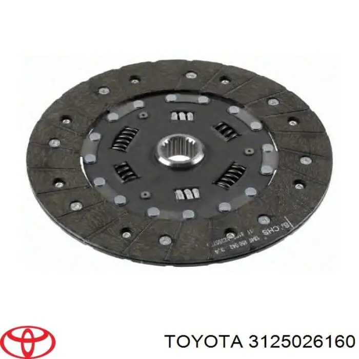3125026160 Toyota диск зчеплення