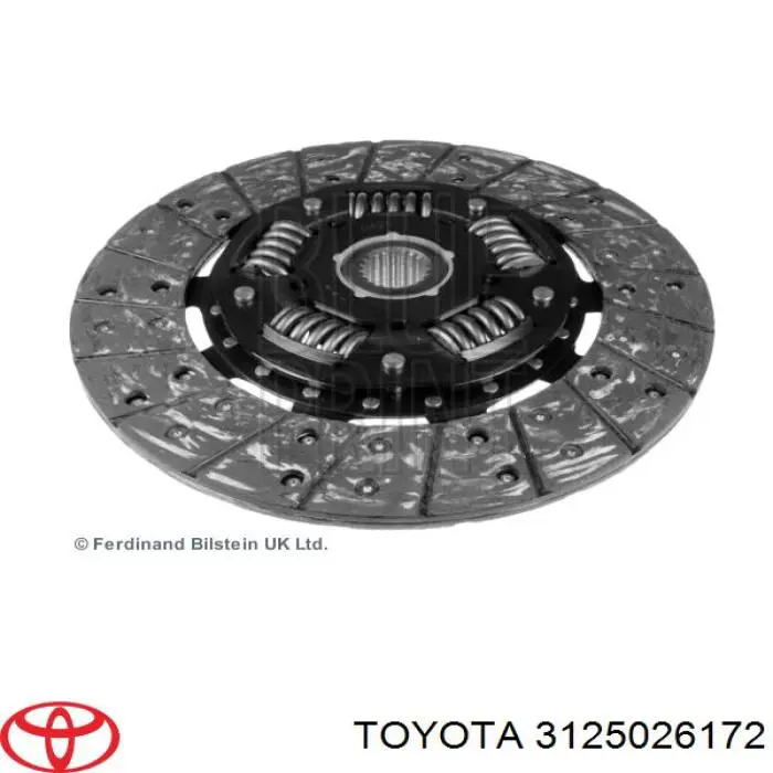 3125026172 Toyota диск зчеплення